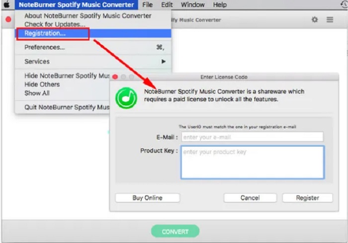 noteburner spotify music converter full mac